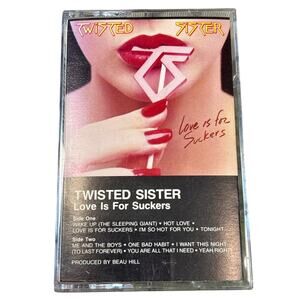 Twisted Sister Love Is For Suckers CASSETTE Tape 1987 Atlantic 7 81772-4 promo